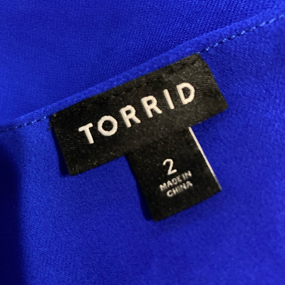 Torrid Vibrant Blue Women's Camisole - Picture 7 of 8